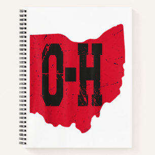Ik hou van mijn Ohio Home Script Ohio Buckeye staa Notitieboek