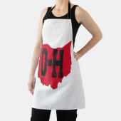 Ik hou van mijn Ohio Home Script Ohio Buckeye staa Schort (Insitu)