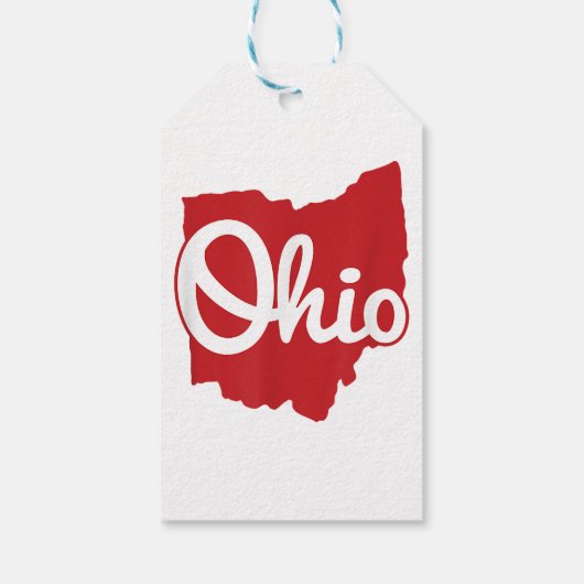 Ik hou van mijn Ohio Home Script Ohio Cadeaulabel (Achterkant)