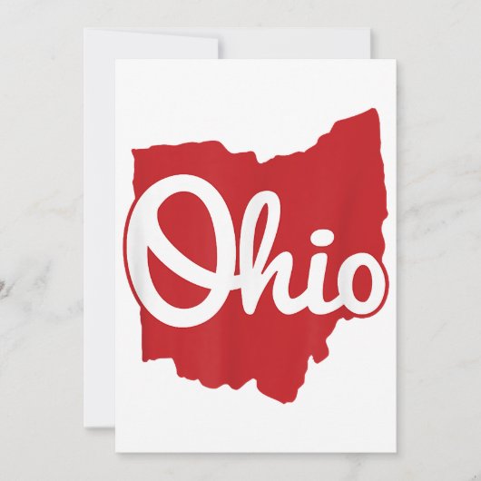 Ik hou van mijn Ohio Home Script Ohio Kaart (Voorkant)