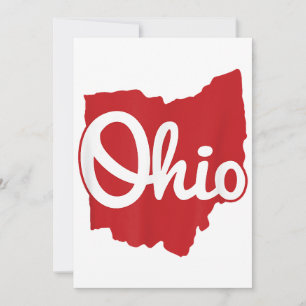 Ik hou van mijn Ohio Home Script Ohio Kaart