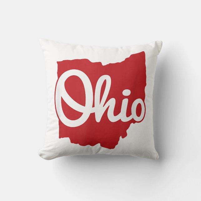 Ik hou van mijn Ohio Home Script Ohio Kussen (Voorkant)
