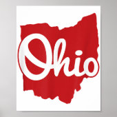 Ik hou van mijn Ohio Home Script Ohio Poster (Voorkant)