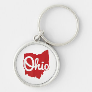 Ik hou van mijn Ohio Home Script Ohio Sleutelhanger