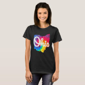 Ik hou van mijn Ohio Home Script Tie Ohio T-shirt (Voorkant volledig)