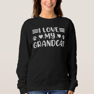 Ik hou van mijn oma, Cat Lover Granddad Grandma Gr Trui