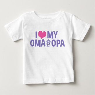Ik hou van mijn Oma en Opa Baby T-Shirt