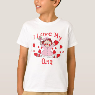 Ik hou van mijn Oma Rag Doll & Hearts T-shirt