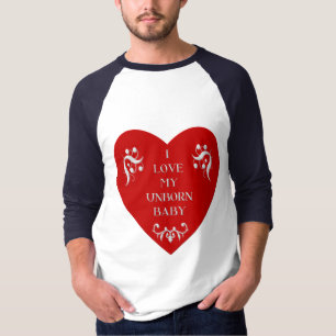 Ik hou van mijn ongeboren baby t-shirt