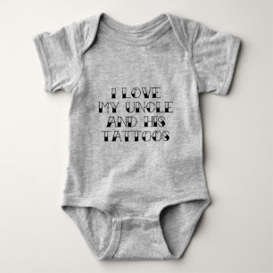 Ik hou van mijn oom en zijn Tattoos Romper