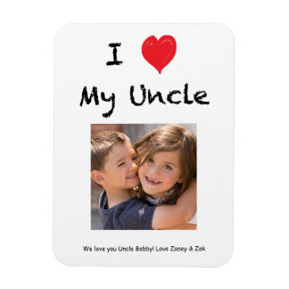 Ik hou van mijn Oom Foto Magnet Keepslag Magneet