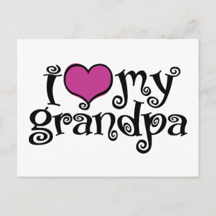 Ik hou van mijn opa briefkaart