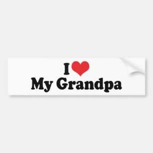 Ik hou van mijn opa bumpersticker