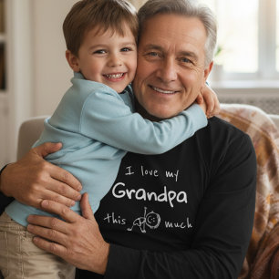 Ik hou van mijn opa typografie genaamd grafisch  t-shirt