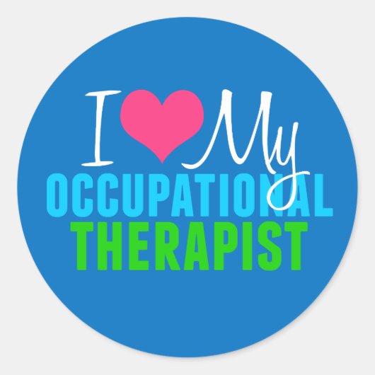 Ik hou van mijn OT Ronde Sticker (Voorkant)