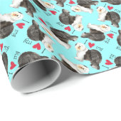 Ik hou van mijn oude Engelse Sheepdog Cadeaupapier (Rol Hoek)