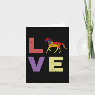 Ik hou van mijn paard Riding Equestrian Gift Kaart