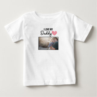 IK HOU VAN MIJN PAPA BABY KLEDING AANGEPASTE FOTO