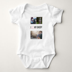 IK HOU VAN MIJN PAPA BABY KLEDING AANGEPASTE FOTO ROMPER