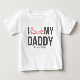 IK HOU VAN MIJN PAPA BABY KLEDING AANGEPASTE TEKST