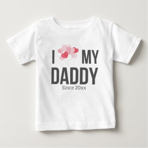 IK HOU VAN MIJN PAPA BABY KLEDING AANGEPASTE TEKST