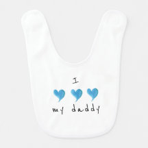 Ik hou van mijn papa blauwe hart