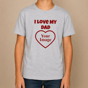 Ik hou van mijn papa foto t-shirt