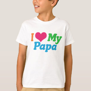 Ik hou van mijn papa-Kinderen T-shirt