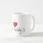 Ik hou van mijn papa Mok. Koffiemok (Voorkant rechts)