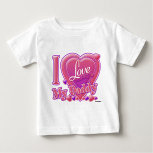 Ik hou van mijn papa roze/paars - hart