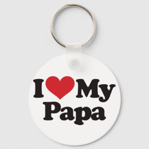 Ik hou van mijn Papa Sleutelhanger