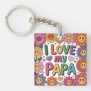 Ik hou van mijn papa sleutelhanger