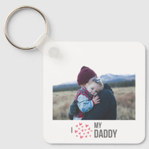 IK HOU VAN MIJN PAPA SLEUTELHANGER 2 FOTO CUSTOM