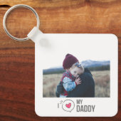 IK HOU VAN MIJN PAPA SLEUTELHANGER 2 FOTO CUSTOM (Voorkant)