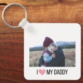 IK HOU VAN MIJN PAPA SLEUTELHANGER 2 FOTO CUSTOM (Voorkant)