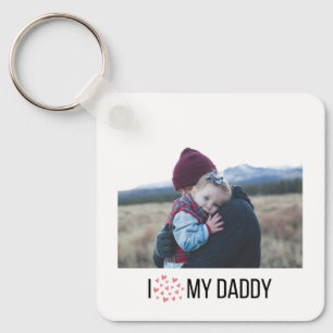 IK HOU VAN MIJN PAPA SLEUTELHANGER 2 FOTO CUSTOM