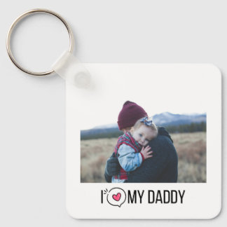 IK HOU VAN MIJN PAPA SLEUTELHANGER 2 FOTO CUSTOM