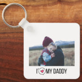 IK HOU VAN MIJN PAPA SLEUTELHANGER 2 FOTO CUSTOM (Voorkant)