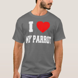 Ik hou van mijn papegaai t-shirt