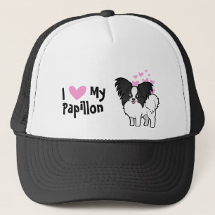Ik hou van mijn Papillon Trucker Pet