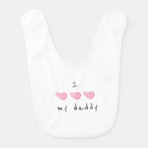 Ik hou van mijn pappie roze hart