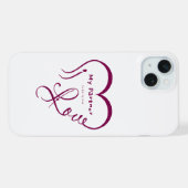 Ik hou van mijn partner - Jij bent mijn thuis kuss iPhone Hoesje (Achterkant horizontaal)