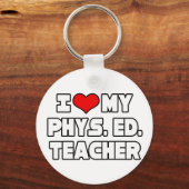 Ik hou van mijn PE-leraar Sleutelhanger (Voorkant)