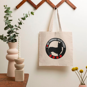 Ik hou van mijn Pembroke Welsh Corgi Canvas tas