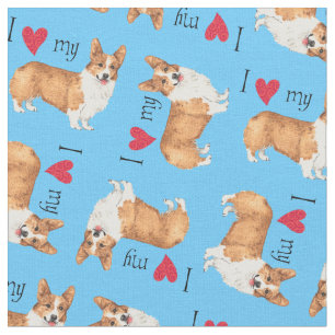 Ik hou van mijn Pembroke Welsh Corgi Stof