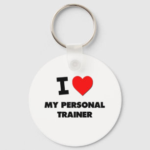 Ik hou van Mijn persoonlijke trainer Sleutelhanger