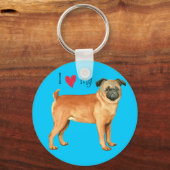 Ik hou van mijn petit Brabancon Sleutelhanger (Voorkant)