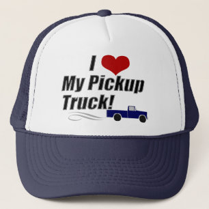 Ik hou van mijn pick-up truck, trucker hoed trucker pet