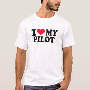 Ik hou van mijn piloot t-shirt
