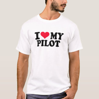 Ik hou van mijn piloot t-shirt